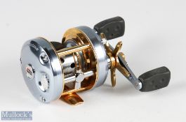 Abu Sweden Ambassadeur Record No 51 (Record fish logo), 100/200 gold edition LH, rubber thumb brake,