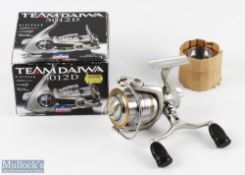 Team Daiwa 3012D Digi-Gear fixed spool reel with spare spool, strong bail, looks unused, in original