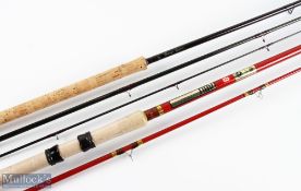 Abu Sweden Ledgerlite 223 medium/heavy leger hollow glass rod 10' 2pc, 292 handle with black alloy