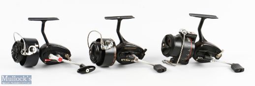 Mitchell France 300S fixed spool reel, on/off check, LHW, tension indicator, good bail, runs well;