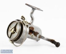 Hardy Bros Altex No 2 Mark V fixed spool reel LHW full bail arm, folding handle, light surface