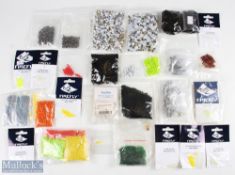 A very large quantity of Fly Tying components, made up of fish eyes / lead dumbells / plastic beads.
