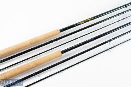 Airflo Delta Plus carbon salmon fly rod 15' 3pc line 10/11#, alloy double down locking reel seat and