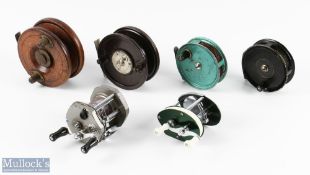 6x Various fishing reels features Allcock Aerialite 3.75