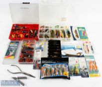 A Shakespeare bag containing a very large selection of artificial baits and equipment, made up of