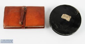 A Carter & Co, St John Street, London, black japanned cast box with a large selection of small