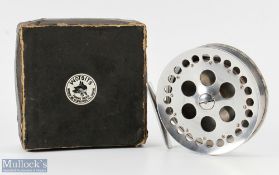 Adcock Stanton style centre pin alloy trotting reel 4 7/8