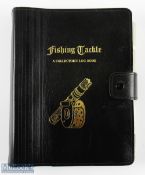 Graham Turner Fishing Tackle Collectors Logbook, an unused file book for a fishing collection