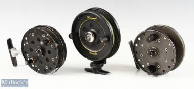 Grice & Young trotting reel with long reel seat stem, 4 1/4