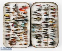 Forrest & Sons Makers Kelso, black japanned fly tin, 7