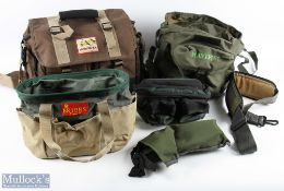A collection of fishing equipment bags, made up of 1x Scierra Bank bag, 15