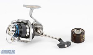 Abu Sweden Suveran S 1000 M fixed spool reel, anti-reverse, spare spool in custom spool guard, light