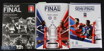 Collection of big match programmes of Liverpool interest to include 2006 FAC final v WHU + VIP pack;