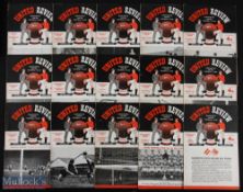 Selection of Manchester Utd homes 1956/57 Manchester City, Borussia Dortmund, Wolves, Leeds Utd,