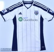 West Bromwich Albion 2014/15 Lescott No 6 match issue home football shirt Premier League badges to
