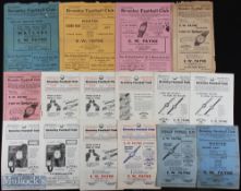Selection of Bromley FC home programmes 1945/46 Southall (LSC), 1947/48 London University Athletic