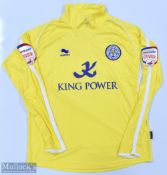 Leicester City 2010/11 Teixeira No 6 match issue away football shirt with Football League badges