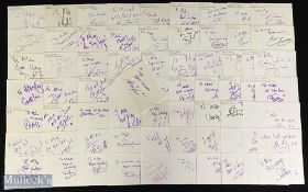 Early 2000s, Autographs on cards of Rugby League personalities (c.80): Neatly collected and