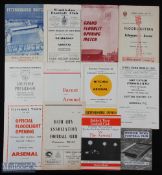 Arsenal away football programmes (12) includes 59/60 Peterborough Utd, Ipswich Town, 60/61