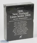 2005 British & I Lions Boxed Set of Rugby Programmes: Mint in shrink wrapped customised slipcase,
