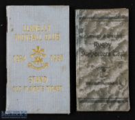 1933-4-5 Llanelli Season Tickets etc (2): Pair of very collectable hard-covered season ticket/