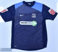 Southend United 2008/09 (Signed) Barnard No 9 match issue home football shirt autographed and