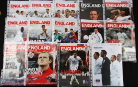 Collection of England international home match programmes to include 2008 Czech Republic (3