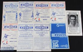 Selection of Walthamstow Avenue home programmes 1948/49 Oldham Athletic, 1950/51 Portsmouth (
