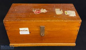 Wales FA Football Cup Fitted Wooden Empty Travel Chest with handles with travel labels for Europe,