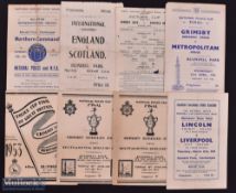 At Grimsby Town selection of neutral football match programmes to include 1943/44 Northern Command v