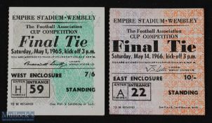 Tickets: 1965 & 1966 FAC final match tickets; good. (2)