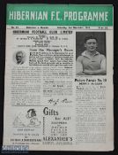 1949/50 Hibernian v Dundee Div. 'C' match, 4 page reserve programme, fair. (1)