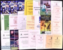 1960s-2000s County Championship Rounds Rugby Programmes (56): Including some very interesting