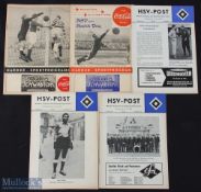 Selection of Hamburg SV home programmes1955/56 v Altona 93 (also has Einsbuttel v Eintracht Nordhorn