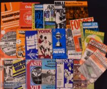 Collection of 1974/75 Division 2 Manchester Utd aways to include Orient, Cardiff City (+LR), WBA (+