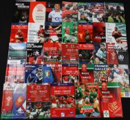 Wales Home & Away Rugby Programmes (32): Against England 1996, 2000, 2003 & 2022; v Scotland 1997.
