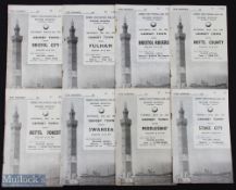 1956/57 Grimsby Town home match programmes v Stoke City, Notts County, Middlesbrough, Swansea