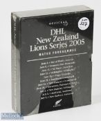 2005 British & I Lions Boxed Set of Rugby Programmes: Near mint in shrink wrapped customised