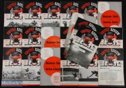 Selection of Manchester Utd homes 1957/58 Everton, Manchester City, Leeds Utd, Blackpool, Arsenal,