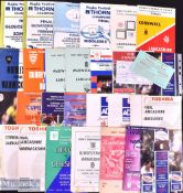 1950-2001 County Championship Final Rugby Programmes (c30): Fine selection of the showdowns of the