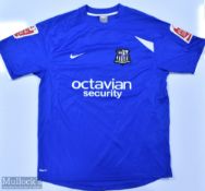 Notts County 2009/10 Thompson No 6 match issue home football shirt Football League badges to