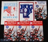 Scarce USA Rugby Programme Selection (6): Large format issues for the US Eagles and the ERU v