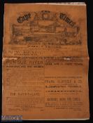 Hugely Rare 1891 Cape Times with British Lions Rugby Reports: Astonishing survivor, full 32pp plus