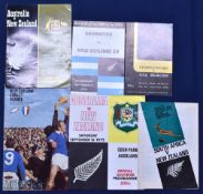 1965-1979 Test Rugby Programmes involving New Zealand (6): 3rd test 1965 v S Africa; 1st & 2nd tests