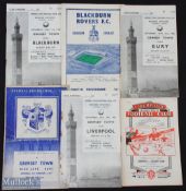 1956/57 Grimsby Town v Blackburn Rovers (home & away), v Bury (home & away (poor)), v Liverpool (