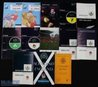 1950-1981 Scotland Home Rugby Programmes & one 2001 (12): v France 1950, v England 1962, 1964, 1966,