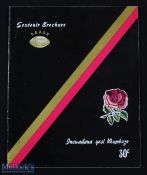 1972 SARB Bantu XV v England Historic Rugby Programme: Lovely large 32pp item from Port Elizabeth,
