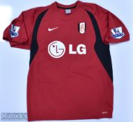 Fulham 2009/10 Seol Ki-hyeon match worn League Cup away football shirt Premier League badges to