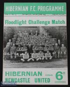 1954/55 Hibernian v Newcastle Utd floodlight challenge 27 October 1954; slight crease. (1)