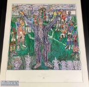 800mm x 900mm Framed and glazed print, from an original by Ben Mosley for and on behalf of the